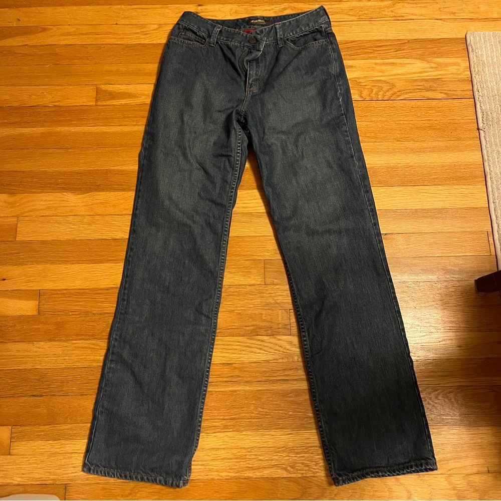 8 Tall Eddie Bauer Jeans Flannel Lined